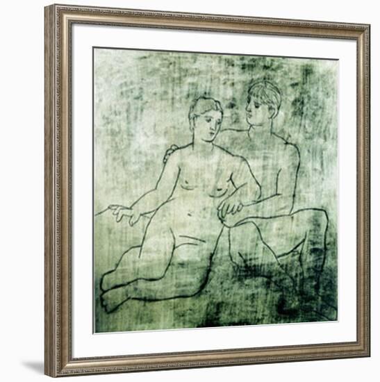 L'Idillio, c.1923-Pablo Picasso-Framed Serigraph