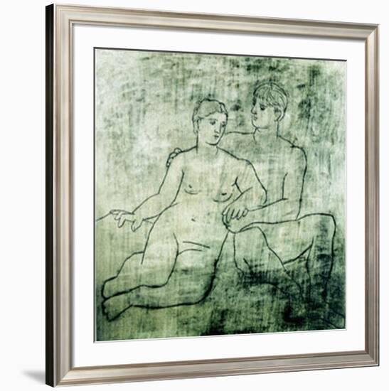 L'Idillio, c.1923-Pablo Picasso-Framed Serigraph