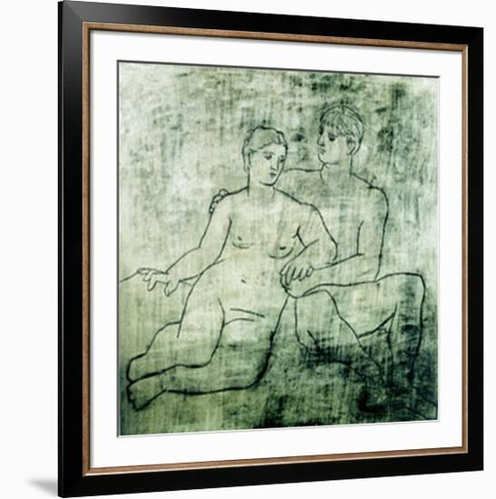 L'Idillio, c.1923-Pablo Picasso-Framed Serigraph