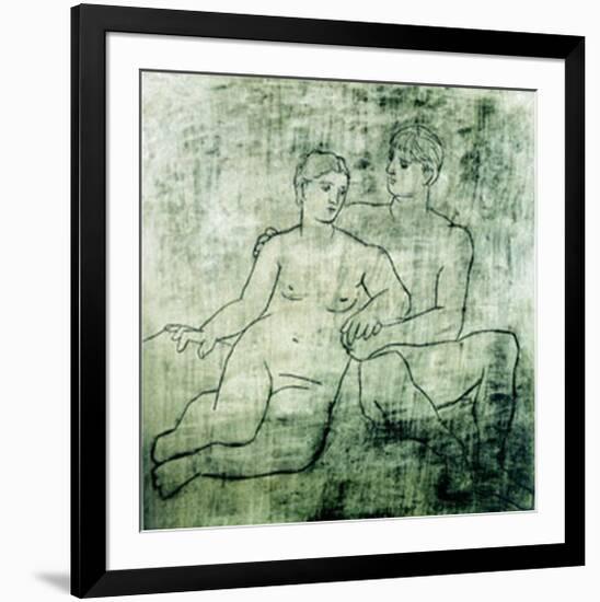 L'Idillio, c.1923-Pablo Picasso-Framed Serigraph