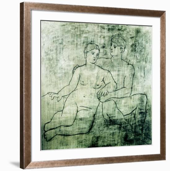 L'Idillio, c.1923-Pablo Picasso-Framed Serigraph