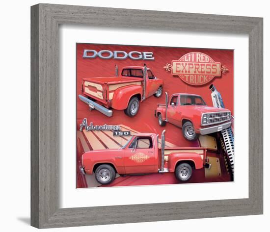 L'il Red Express Truck-null-Framed Art Print