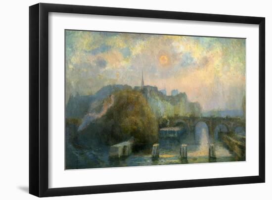 L'île de la Cité, matinée d'automne-Albert Lebourg-Framed Giclee Print