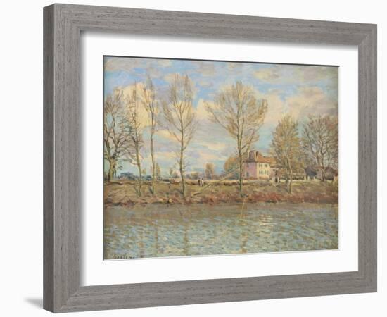 L'Ile De La Grande Jatte, Neuilly-Sur-Seine, 1873-Alfred Sisley-Framed Giclee Print