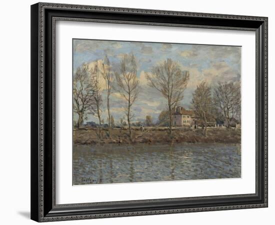 L'Ile de la Grande Jatte, Neuilly sur Seine-Alfred Sisley-Framed Giclee Print