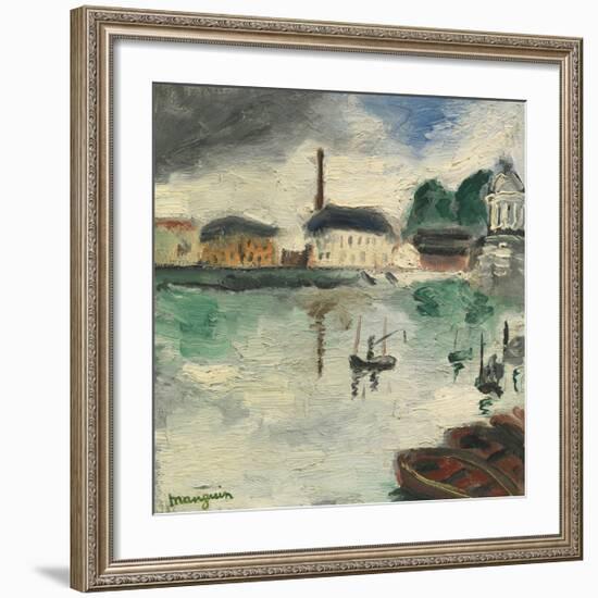 L’Île de la Grande Jatte-Henri Manguin-Framed Premium Giclee Print