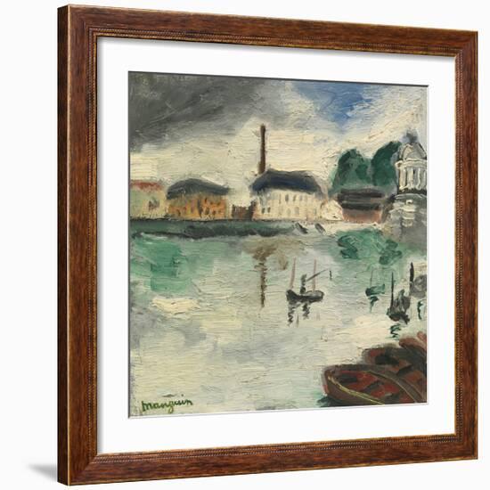 L’Île de la Grande Jatte-Henri Manguin-Framed Premium Giclee Print