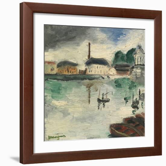 L’Île de la Grande Jatte-Henri Manguin-Framed Premium Giclee Print