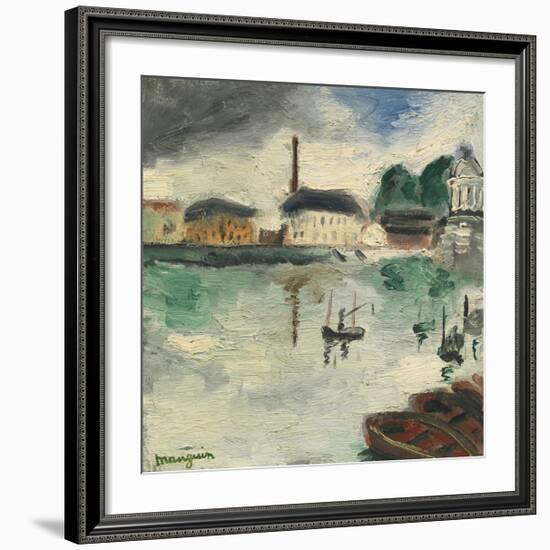 L’Île de la Grande Jatte-Henri Manguin-Framed Premium Giclee Print