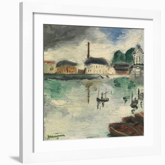 L’Île de la Grande Jatte-Henri Manguin-Framed Premium Giclee Print