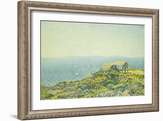 L'Ile Du Levant, Vu Du Cap Benat, 1893-Theo van Rysselberghe-Framed Giclee Print