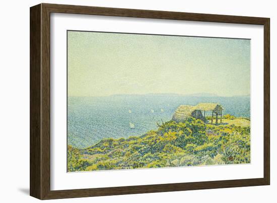 L'Ile Du Levant, Vu Du Cap Benat, 1893-Theo van Rysselberghe-Framed Giclee Print