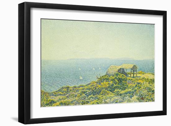 L'Ile Du Levant, Vu Du Cap Benat, 1893-Theo van Rysselberghe-Framed Giclee Print