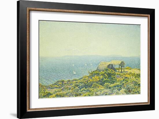 L'Ile Du Levant, Vu Du Cap Benat, 1893-Theo van Rysselberghe-Framed Giclee Print