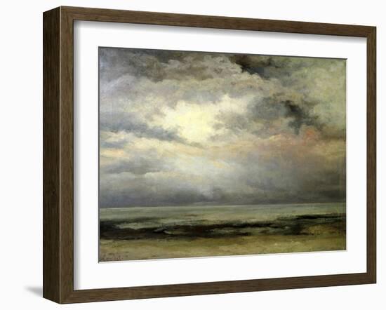 L'Immensite-Gustave Courbet-Framed Giclee Print