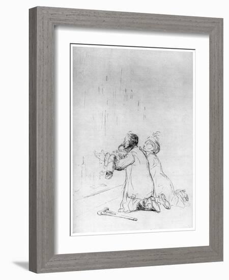L'Imploration a La Grotte, C1870-1930-Jean Louis Forain-Framed Giclee Print