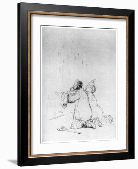 L'Imploration a La Grotte, C1870-1930-Jean Louis Forain-Framed Giclee Print