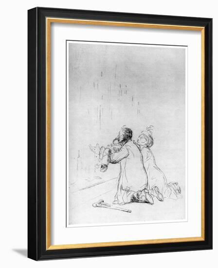 L'Imploration a La Grotte, C1870-1930-Jean Louis Forain-Framed Giclee Print