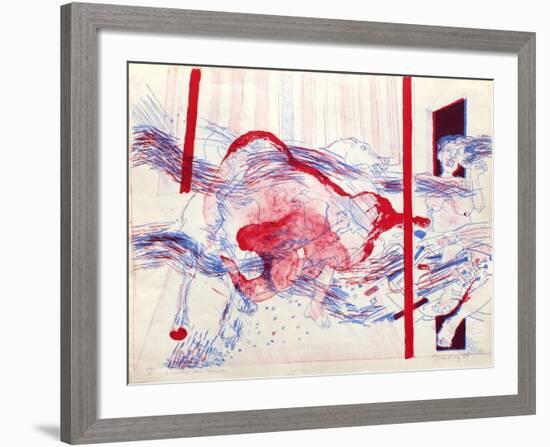 L'Incendie dans l'Ecurie-Gerardiaz-Framed Limited Edition