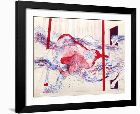 L'Incendie dans l'Ecurie-Gerardiaz-Framed Limited Edition