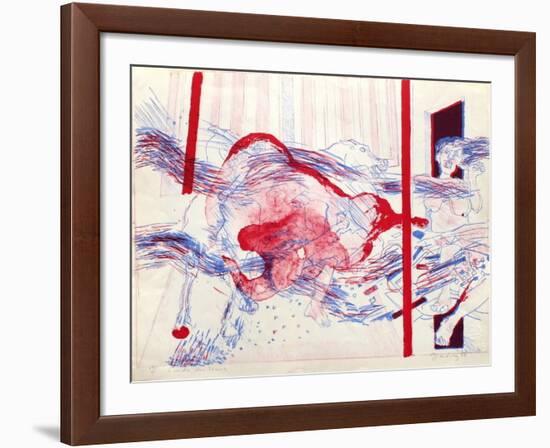 L'Incendie dans l'Ecurie-Gerardiaz-Framed Limited Edition