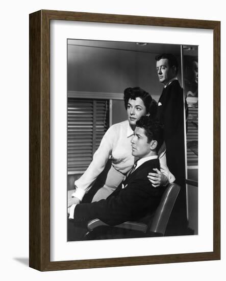 L'Inconnu du Nord-Express STRANGERS ON A TRAIN by AlfredHitchcock with Ruth Roman, Farley Granger a-null-Framed Photo