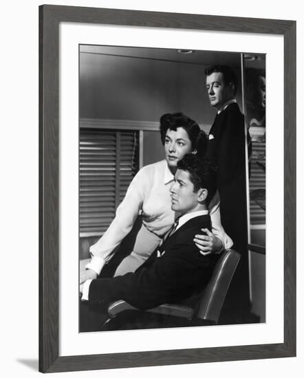 L'Inconnu du Nord-Express STRANGERS ON A TRAIN by AlfredHitchcock with Ruth Roman, Farley Granger a-null-Framed Photo