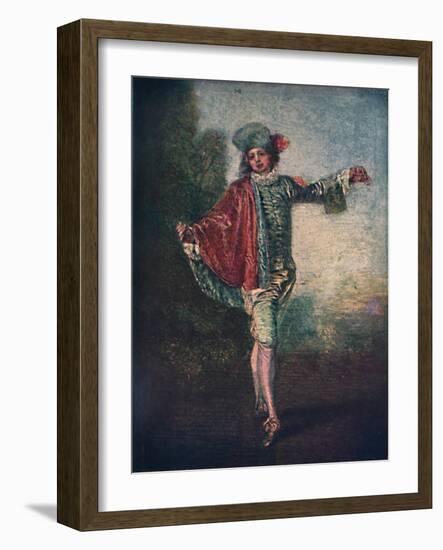 'L'Indifferent', c1717, (1911)-Jean-Antoine Watteau-Framed Giclee Print