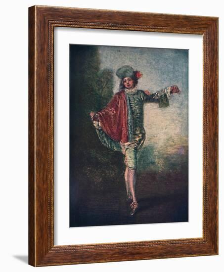 'L'Indifferent', c1717, (1911)-Jean-Antoine Watteau-Framed Giclee Print