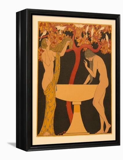L'indifferent, Illustration from Les Chansons De Bilitis, by Pierre Louys, Pub. 1922 (Pochoir Print-Georges Barbier-Framed Premier Image Canvas