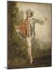 L'Indifférent-Jean Antoine Watteau-Mounted Giclee Print