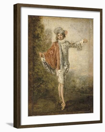 L'Indifférent-Jean Antoine Watteau-Framed Giclee Print