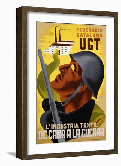 L'Industria Textil De Cara a La Guerra Poster-null-Framed Giclee Print