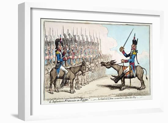 L'Infanterie Francaise En Egypte-James Gillray-Framed Giclee Print