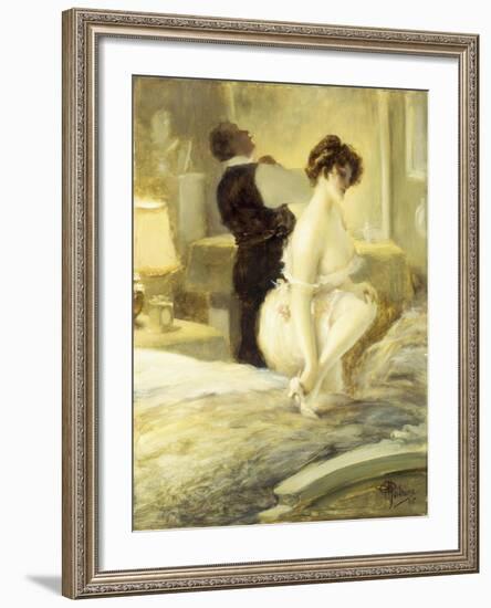 L'Intimite, 1906-Albert Guillaume-Framed Giclee Print