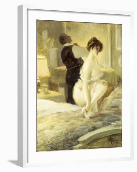 L'Intimite, 1906-Albert Guillaume-Framed Giclee Print