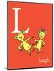 L is for Laugh (red)-Theodor (Dr. Seuss) Geisel-Mounted Art Print