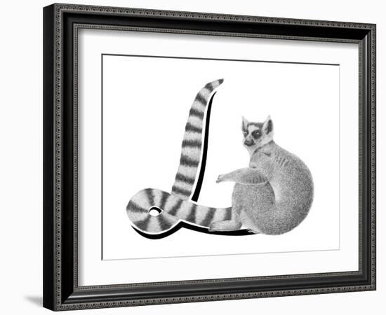 L is for Lemur-Stacy Hsu-Framed Art Print