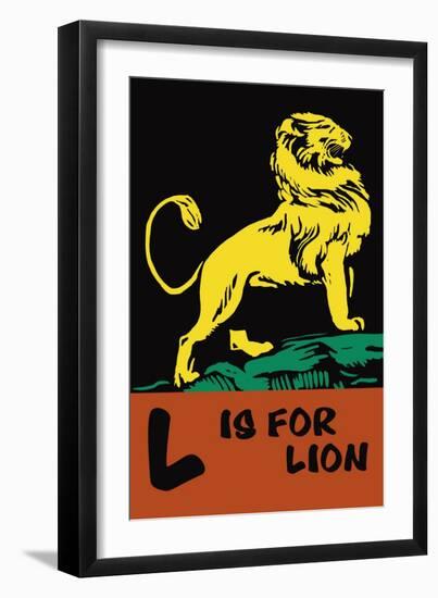 L is for Lion-Charles Buckles Falls-Framed Art Print