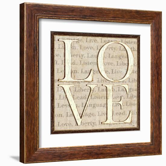 L is for Love-Pela Design-Framed Art Print