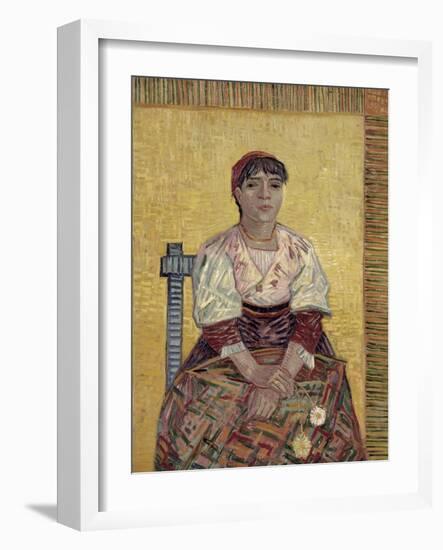 L'Italienne, 1887-Vincent van Gogh-Framed Giclee Print