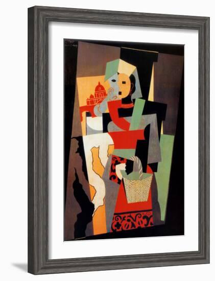 L'Italienne, c.1917-Pablo Picasso-Framed Art Print