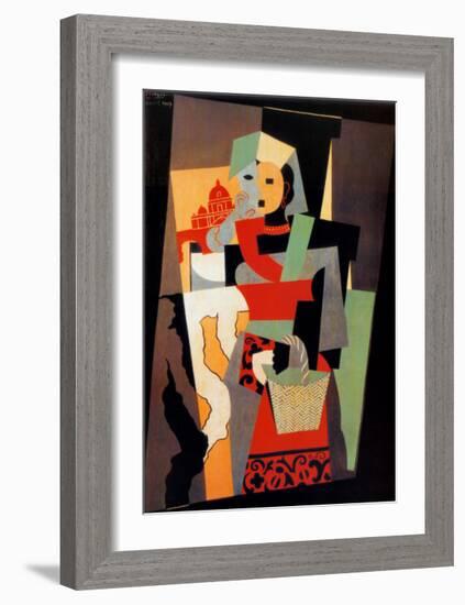 L'Italienne, c.1917-Pablo Picasso-Framed Art Print