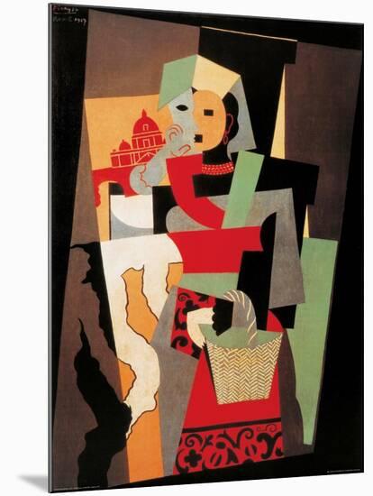 L'Italienne, c.1917-Pablo Picasso-Mounted Art Print