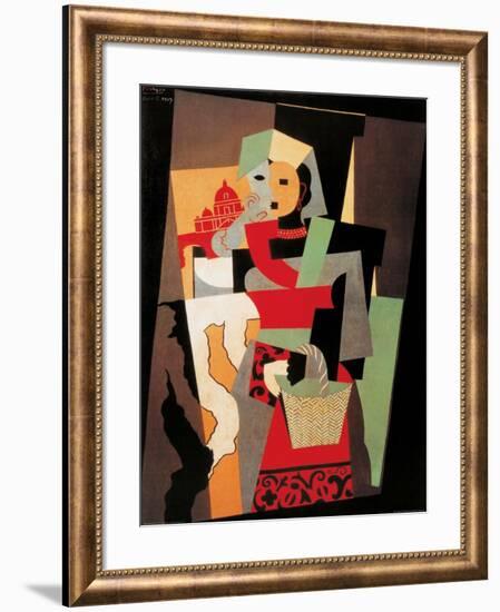 L'Italienne, c.1917-Pablo Picasso-Framed Art Print