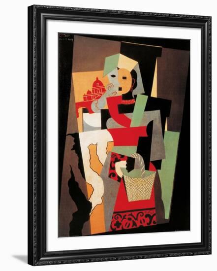 L'Italienne, c.1917-Pablo Picasso-Framed Art Print