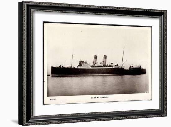 L.N.E.R, R.M.S. Prague, Dampfer, North Eastern Railway-null-Framed Giclee Print