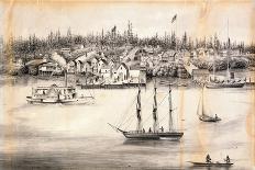 "View of Steilacoom, W.T.", 1860-L. Nagel-Laminated Giclee Print