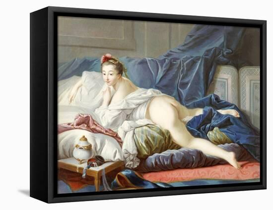 L'Odalisque Brune-Francois Boucher-Framed Premier Image Canvas