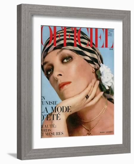 L'Officiel, 1974 - J.L. Scherrer-Guégan-Framed Art Print